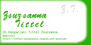 zsuzsanna tittel business card